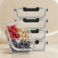 JoyJolt 3-Sectional Glass Storage Containers