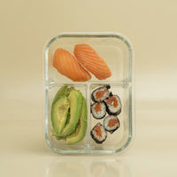 JoyJolt 3-Sectional Glass Storage Containers