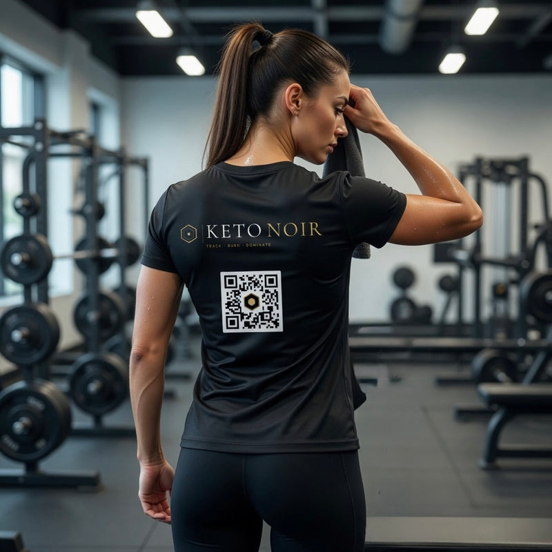 KetoNoir Hex Tee — Women’s Black