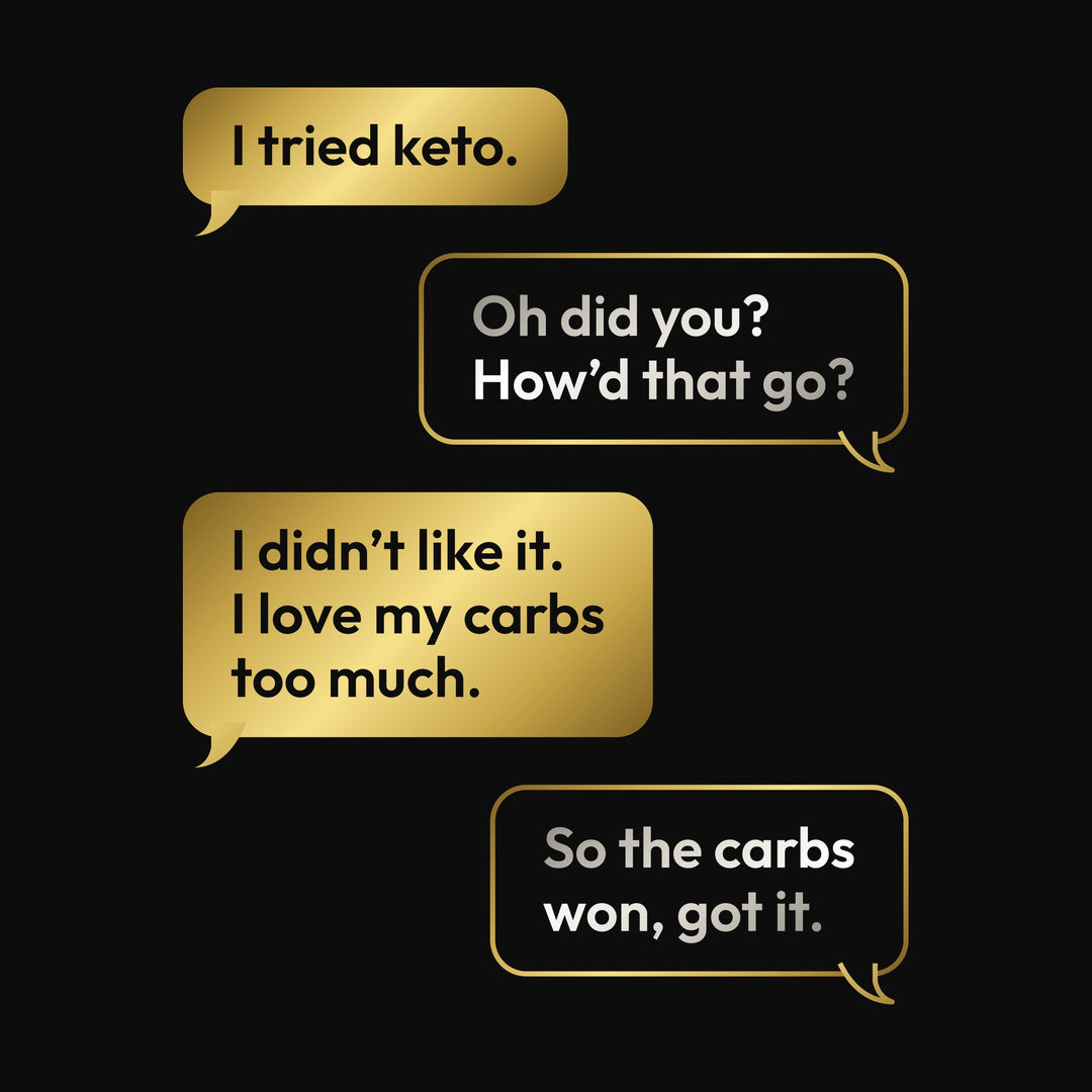 KetoNoir I Tried Keto women's relaxed tee, print detail